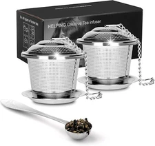 Tea Infuser For Loose Tea Loose Leaf Tea Infusers Set Fine Mesh Tea Steeper With
