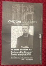 Eric Clapton Chronicles The Best Of Eric Clapton Promo Poster 1999 Reprise 11x17