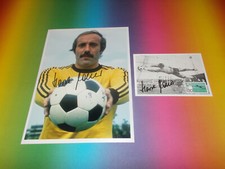 Horst Wolter DFB signed autograph autograph on 20x28 photo + postcard