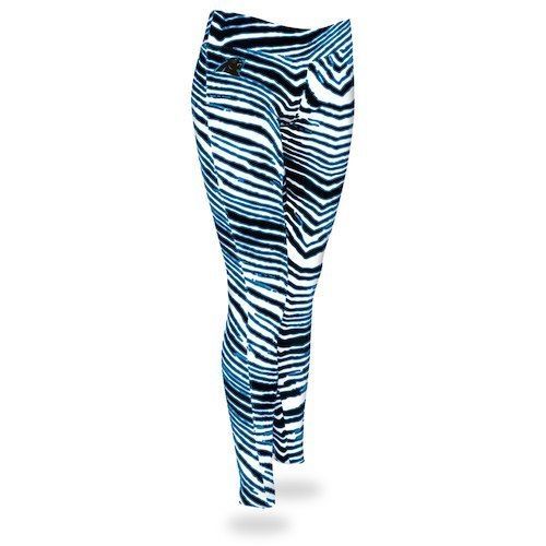 Zubaz Women's Black/Blue Leggings Pants Carolina Panthers Ind Colts Titans Lions - Picture 3 of 6