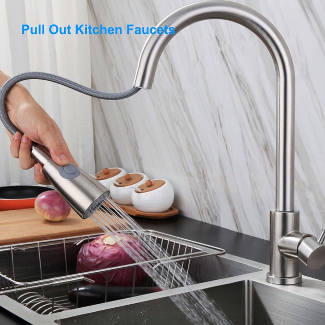 Kitchen Faucet 8 Inches Spread Or Single Hole Installation