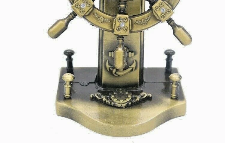 7" Metal Retro Barco Volante Escultura Estatuilla Mesa Hogar Oficina Decoración Foto 4 de 4