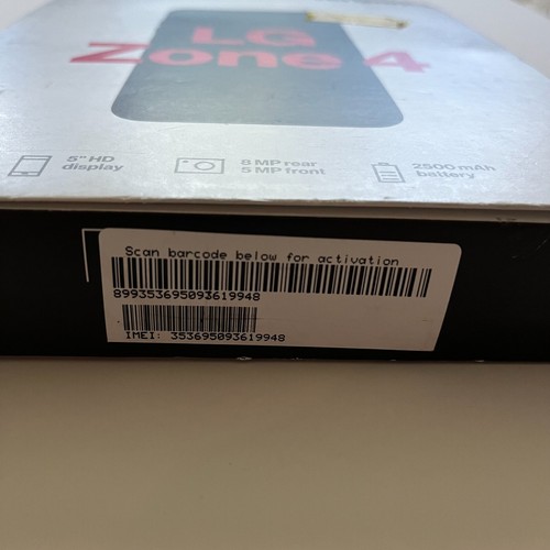 LG Zone 4 16GB Verizon Prepaid Smartphone - Moroccan Blue PARTS - Picture 3 of 6