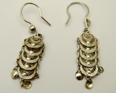 STERLING SILVER MALTESE FILIGREE EARRINGS UK