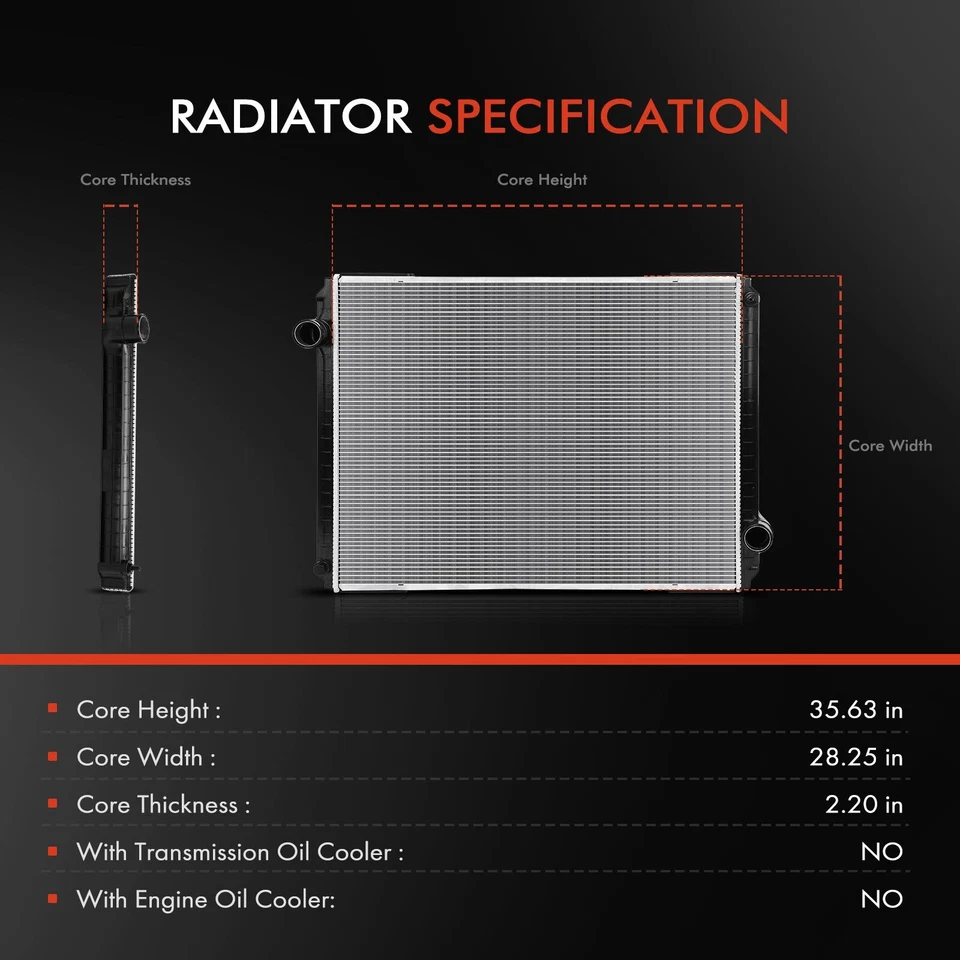 Nuevo radiador para International Harvester 5000 93-99 5500i 5600i 00-03 8100 93-02 Foto 2 de 4