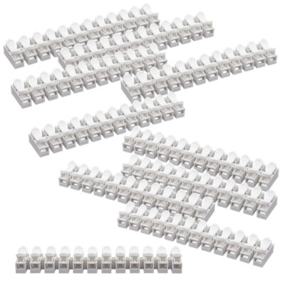 10er SET DesignLight Lüsterklemme für Kabel 0,5-2,5 mm, Leiste mit 12 Stück, ...