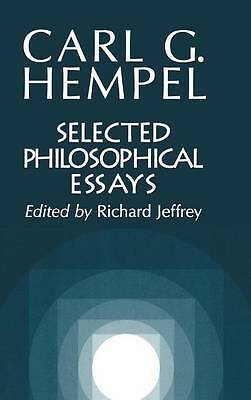 Selected Philosophical Essays Hempel Jeffrey Hardback Cambridge University Press