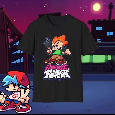 Friday Night Funkin Pico s School Pico Fnf Unisex Softstyle T-Shirt