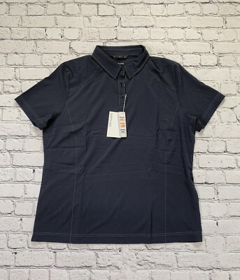NWT North End Ladies Dark Gray Size XL Polo Collared Shirt