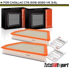 2x New Engine Air Filter for Cadillac CT6 2016 2017 2018 2019 2020 V6 3.6L Front