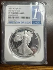 2022 W Proof American Silver Eagle NGC PF70 First Day Of Issue