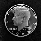 1987 S Proof Kennedy Half Dollar Clad No Silver from Orig Mint Proof Set