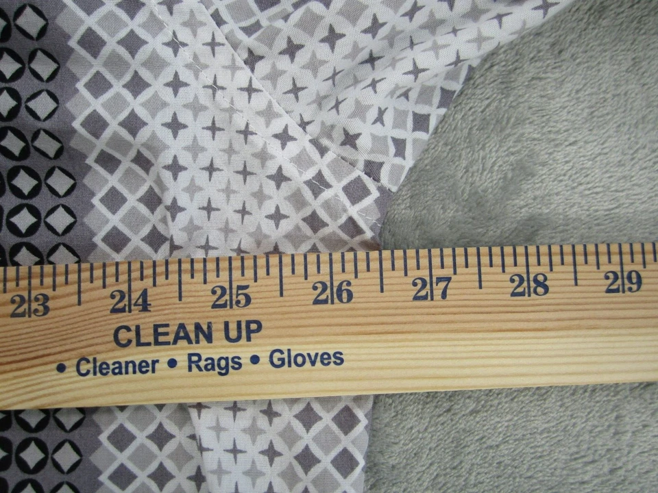 Camisa Daniel Ellissa Para Hombre 18.5 34-35 Abotonada Geométrica Negra Blanca Gemelos Foto 4 de 4