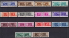 REPUBBLICA 1945-51 PACCHI POSTALI RUOTA SERIETTA 14 V. G.I MNH** CENTRATI CERT.