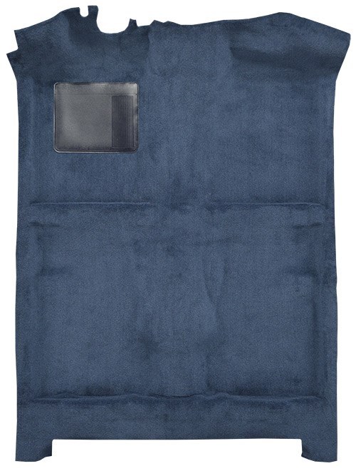 Corvette Rear Cutpile Molded Carpet; Black (98-00 Corvette C5) - Free