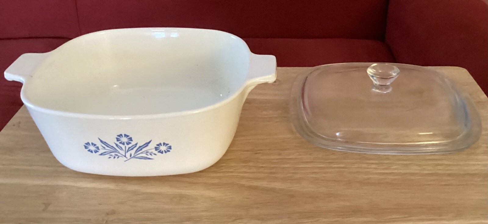 Corning Ware Baking Dish P1B Blue Cornflower 1 Quart & Lid Casserole