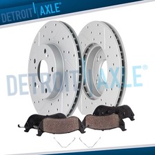 4pc 312mm Front Drilled Slotted Brake Rotors Brake Pads Kit for 2016 Acura ILX