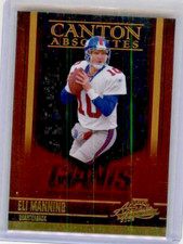 2006 Playoff Absolute Memorabilia Canton Absolutes Gold Eli Manning #CA-2 18/100