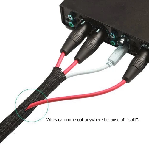 Braided Split Sleeving Wire Loom Tubing Cable insulated Sleeve Cord Protector - Picture 4 of 12