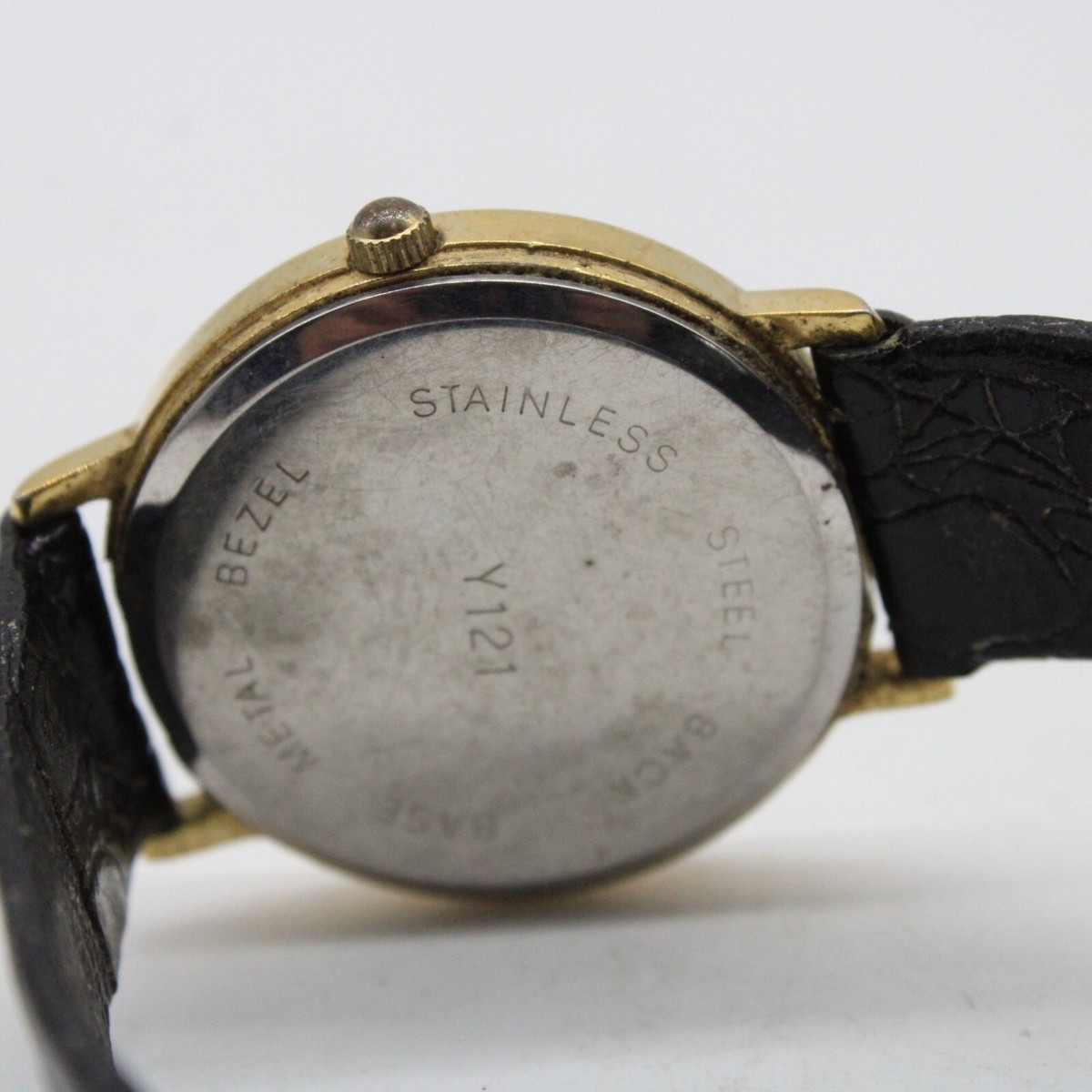 Vintage SIMON Watch Womens Gold Tone Stainless Steel Classic