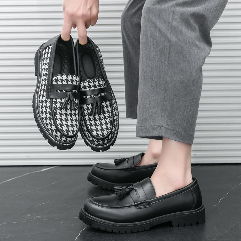 SAOLA Abito da uomo moda casual pump pump pull on punta britannica scarpe business Oxfords