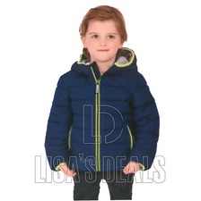 New Gerry Boys' Kids' Boy Jersey Lined Winter Jacket DARK BLUE / RED 3T 2T