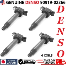 OEM DENSO x4 Ignition Coils For 2001-2012 Toyota Camry Corolla Highlander RAV4