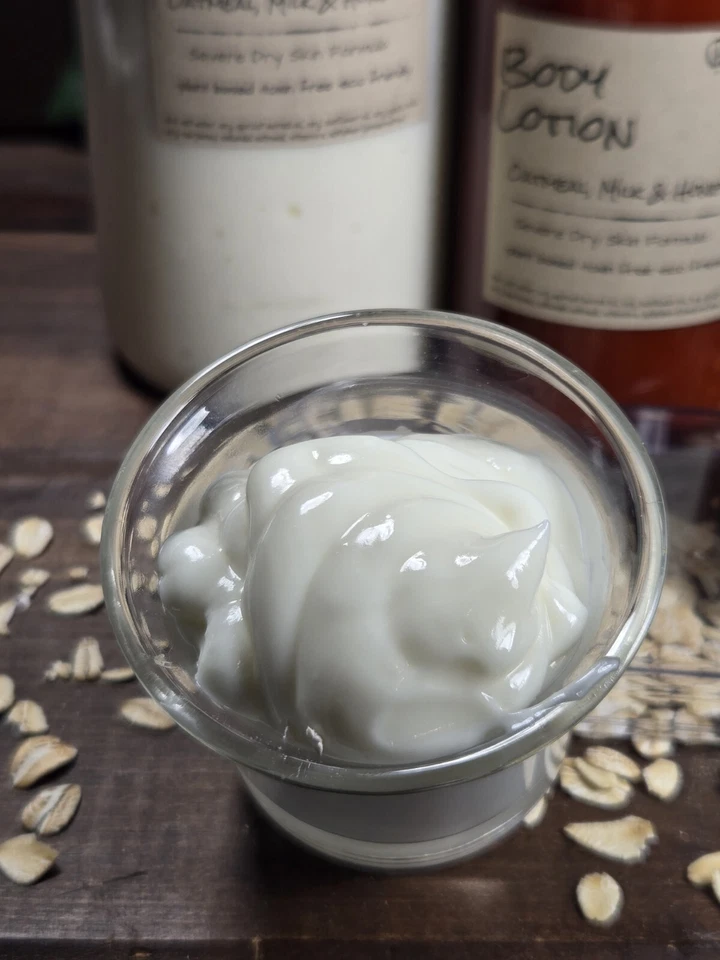 Handmade Lotion 8 &16 oz Oatmeal, Goats Milk & Honey Organic, Natural & Soothing - Image 2 of 2