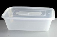 250 x Premium Quality Food Catering Plastic MICROWAVE CONTAINER & LID 1000CC
