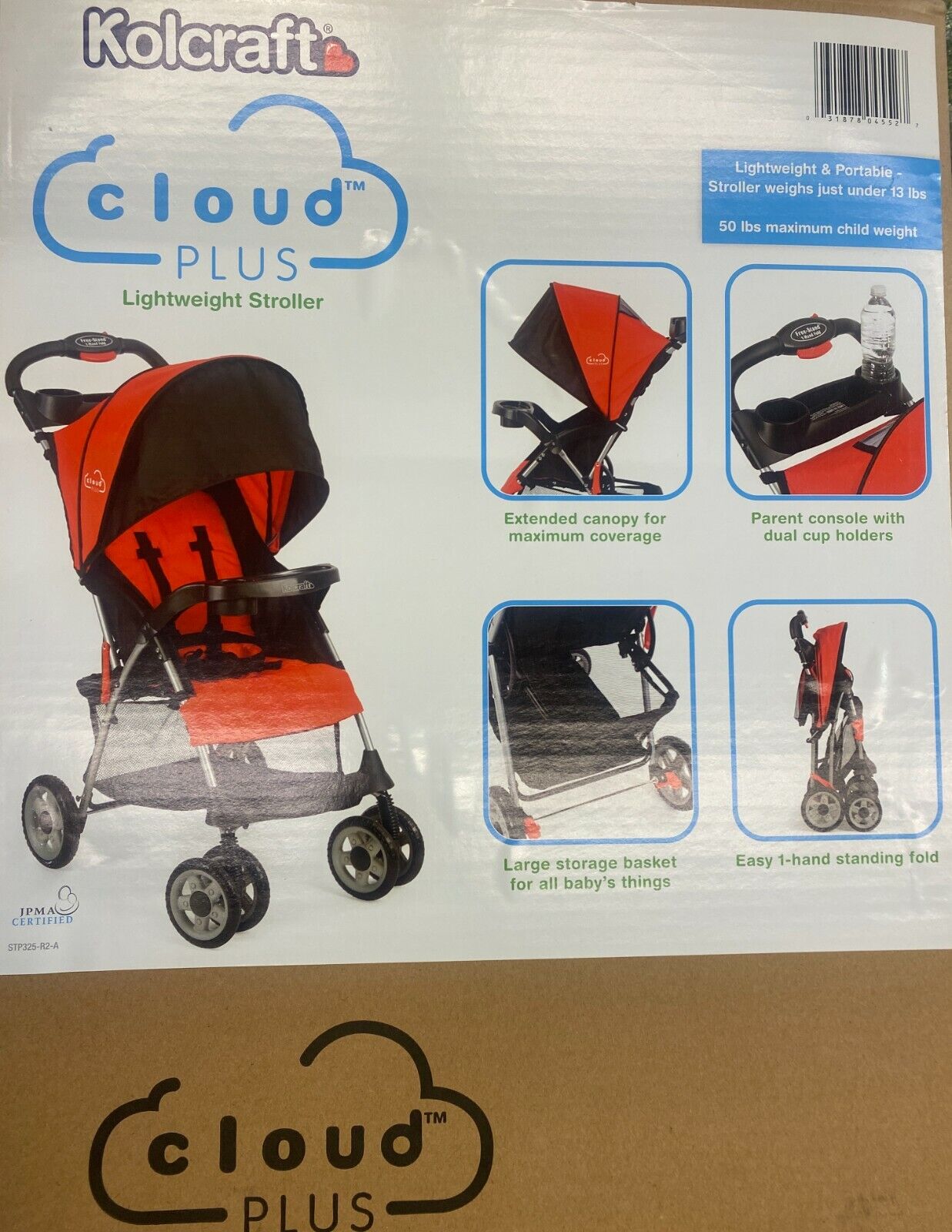 KL029-FRR1 Charlotte Mall Recommendation Cloud Plus Lightweight Stroller Travel Canopy~DISN w