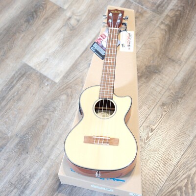 NEW Kala KA-STGE-C All Gloss Solid Spruce Top Tenor Ukulele