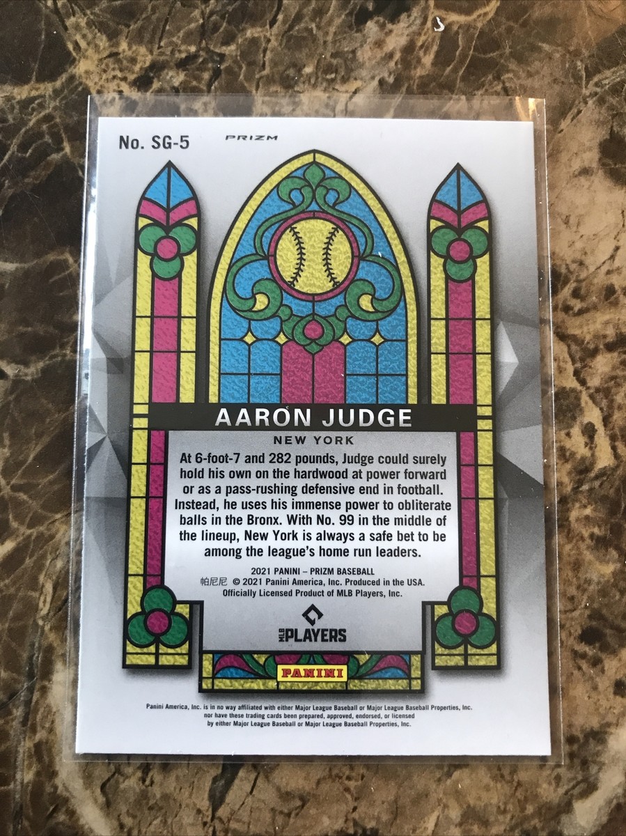 AARON JUDGE 2021 Panini Prizm Stained Glass PRIZM Red White