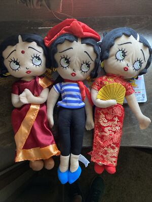 Betty Boop World Traveler India, France, China Sugar Loaf Plush