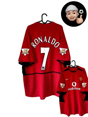 2003 2004 Manchester Ronaldo Nike Vintage Retro Nike Soccer Jersey