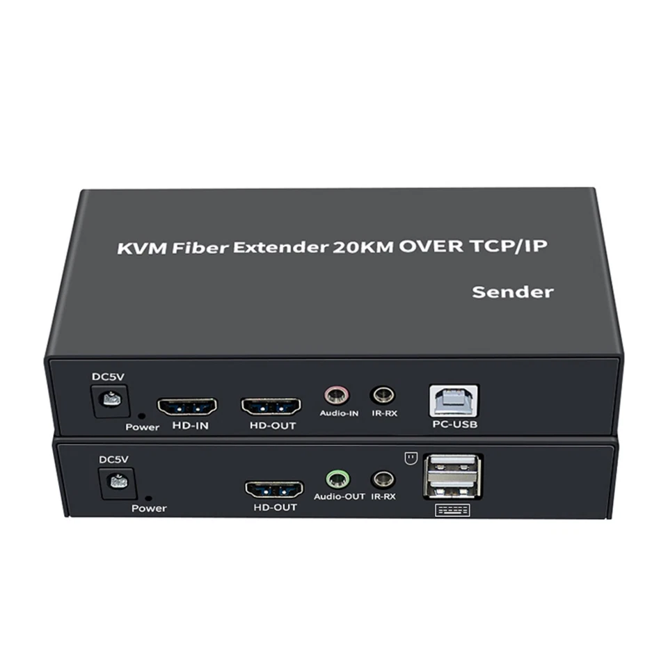 1920X1080P @60Hz HDMI KVM Fiber Extender over SC Fiber Optical Cable to 20Km G - Image 2 of 4