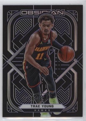2020-21 Panini Obsidian Electric Etch Purple 97/99 Trae Young #135 1f0y