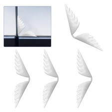 4PCS Car Door Corner Protector Edge Guards, Self-Adhesive Anti-Collision White