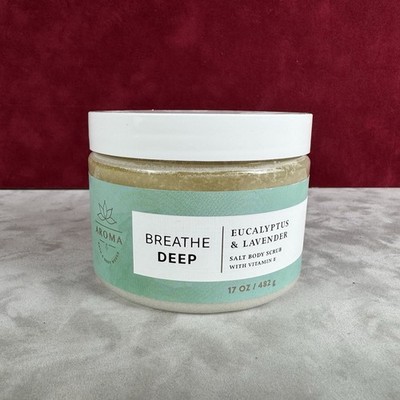 Bath And Body Works 17oz Breathe Deep Eucalyptus And Lavender Salt Body Scrub