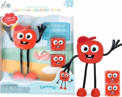 850016823090 Postać do kąpieli Glo Pals Sammy + 2 świecące kostki sensoryczne Gl