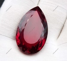 67.85 Ct Natural Red Ruby Mozambique Excellent Pear Cut CERTIFIED Loose Gemstone