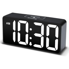 Small Digital Alarm Clock for Bederoom, Large Big Numbers with for Living Room