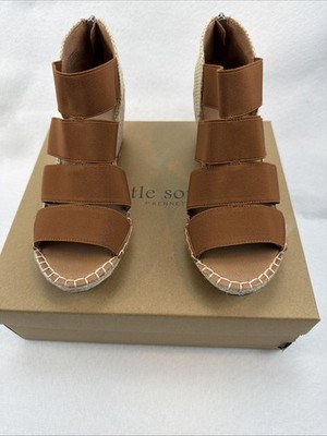 GENTLE SOULS KENNETH COLE Womens Beige Charli Wedge Espadrille Shoes 8.5 New
