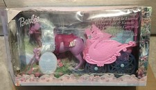 Barbie La Carrozza con l'Unicorno Lila Mattel B2662 anno 2003 Il Lago Dei Cigni