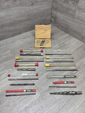 Lot of 21 New/Used HSS Chucking Reamers Yankee more Mixed Sizes Free Shipping