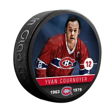 Yvan Cournoyer Montreal Canadiens NHL Alumni Souvenir Hockey Puck