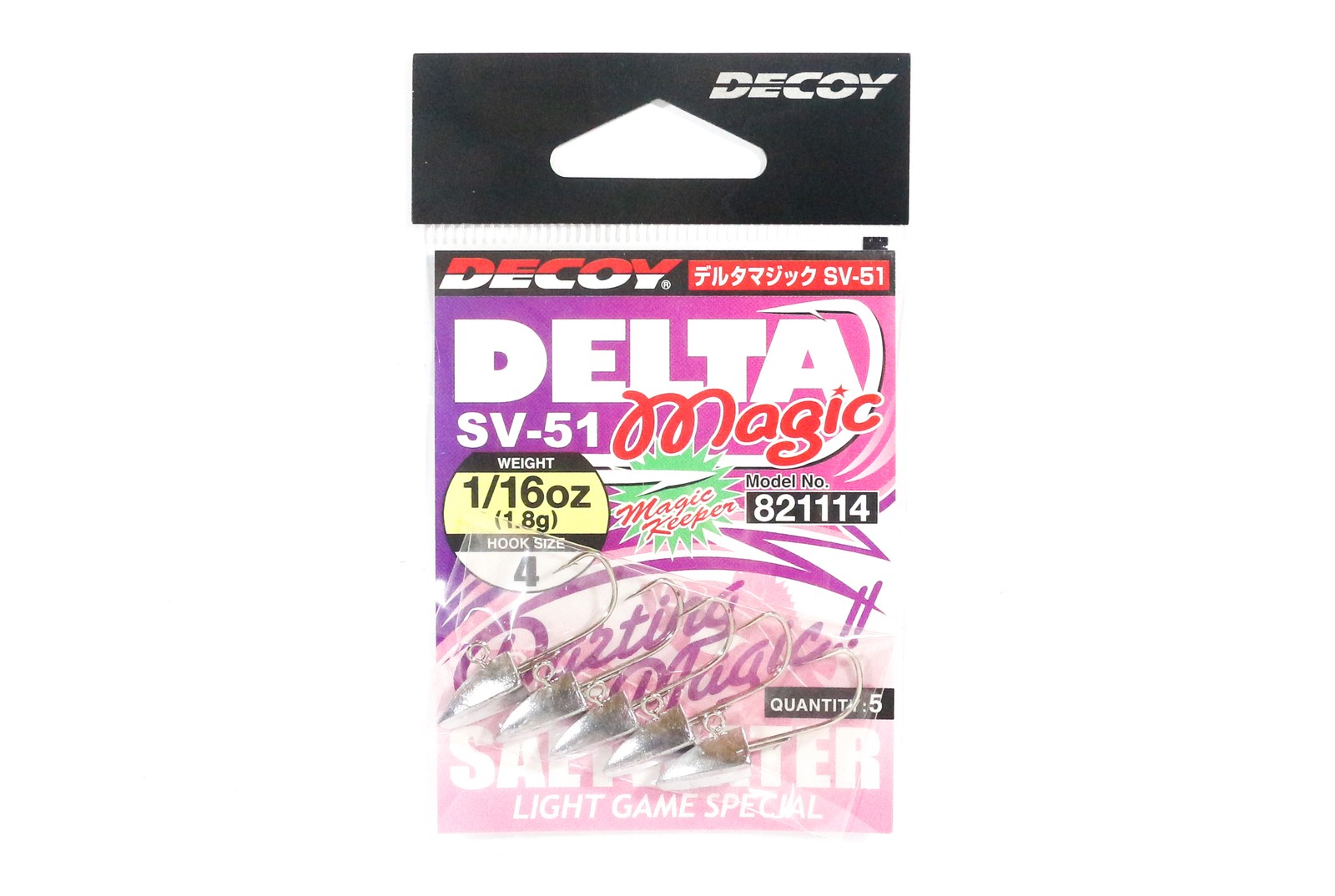 Decoy SV-51 Jig Head Delta Magic Size 4 , 1/16 oz (1114)