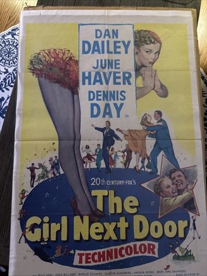 THE GIRL NEXT DOOR  is a Night Club STAR  1953  Movie Poster 27x41