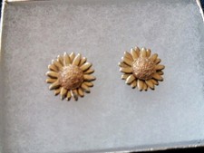 Clogau  Welsh Rose Gold & Silver DAISY SUNFLOWER   Earings. 