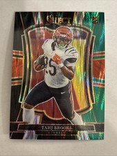 Tahj Brooks RC 2025 Panini Select Black Green Prizm Shock Premier Level