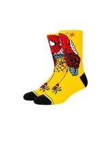 2 Pair Set Stance x Spiderman Spidey Season Crew Yellow/Red Kids Socks Sz L